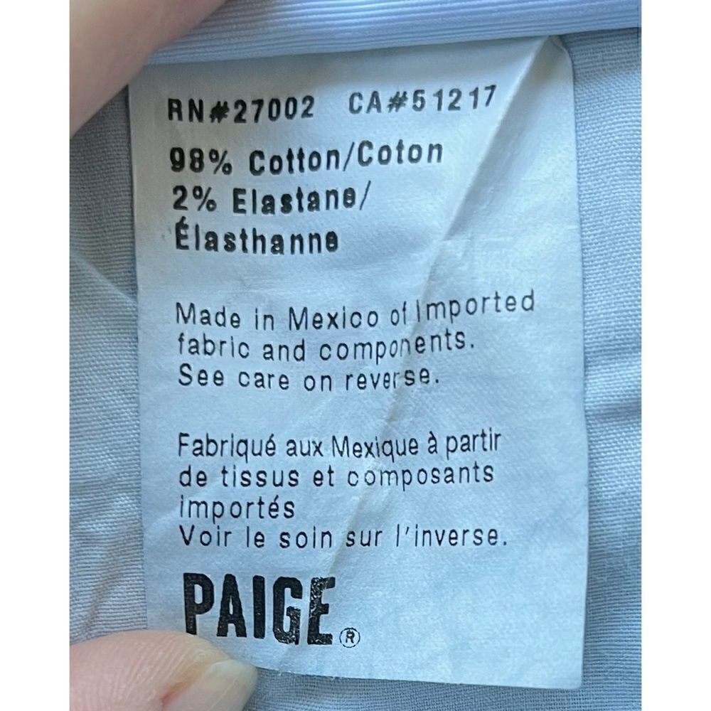 PAIGE Jimmy Jimmy Short Mid Rise Cuffed Denim Shorts in Remington Wash, Size 30 - Picture 12 of 16
